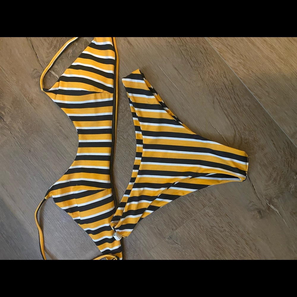 Striped Bikini Set